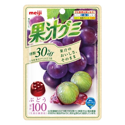 果汁グミ糖類30％オフぶどう 48g
